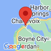 Map of Charlevoix, MI US